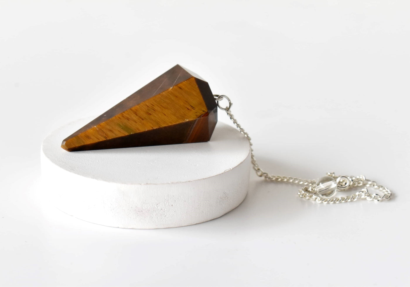 Tiger Eye Pendulum (Longevity and Protection)