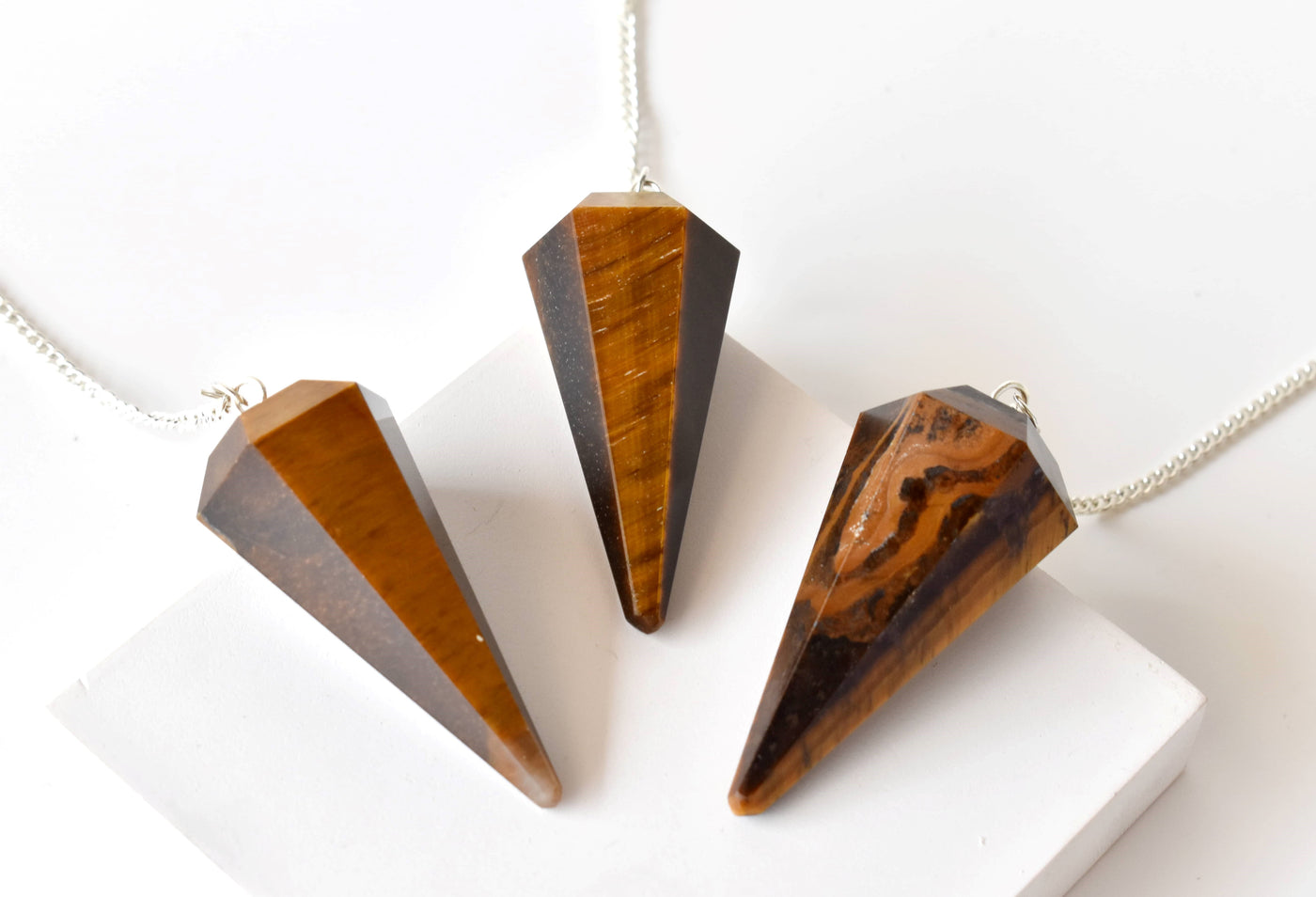 Tiger Eye Pendulum (Longevity and Protection)