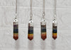 Ensemble de 7 pendules coniques à facettes Chakra Pendules en cristal de radiesthésie de guérison