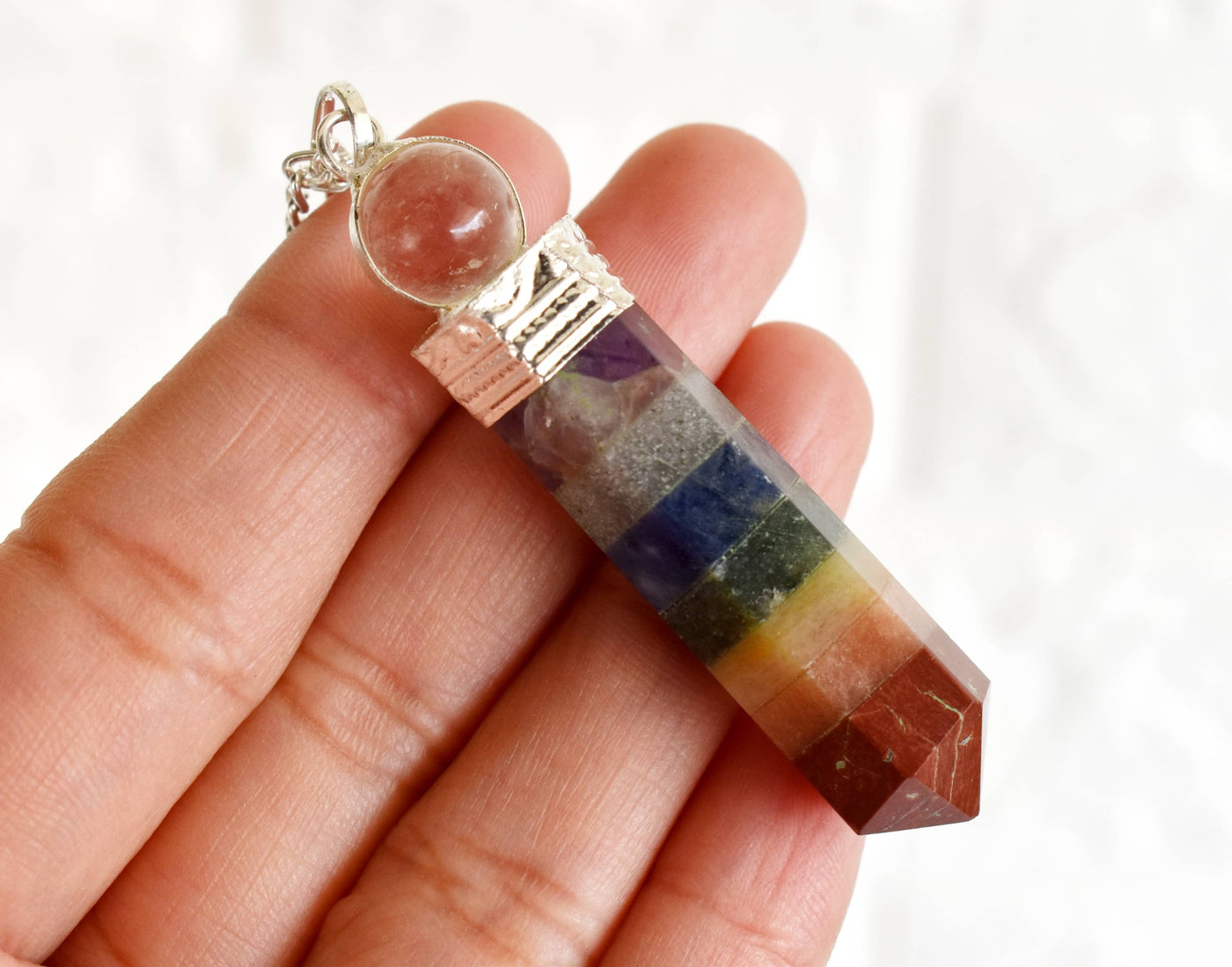 Chakra Pendulums, 7 Chakras crystals Pendulums