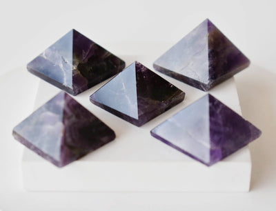 Amethyst Pyramids For Encourage and Clarity