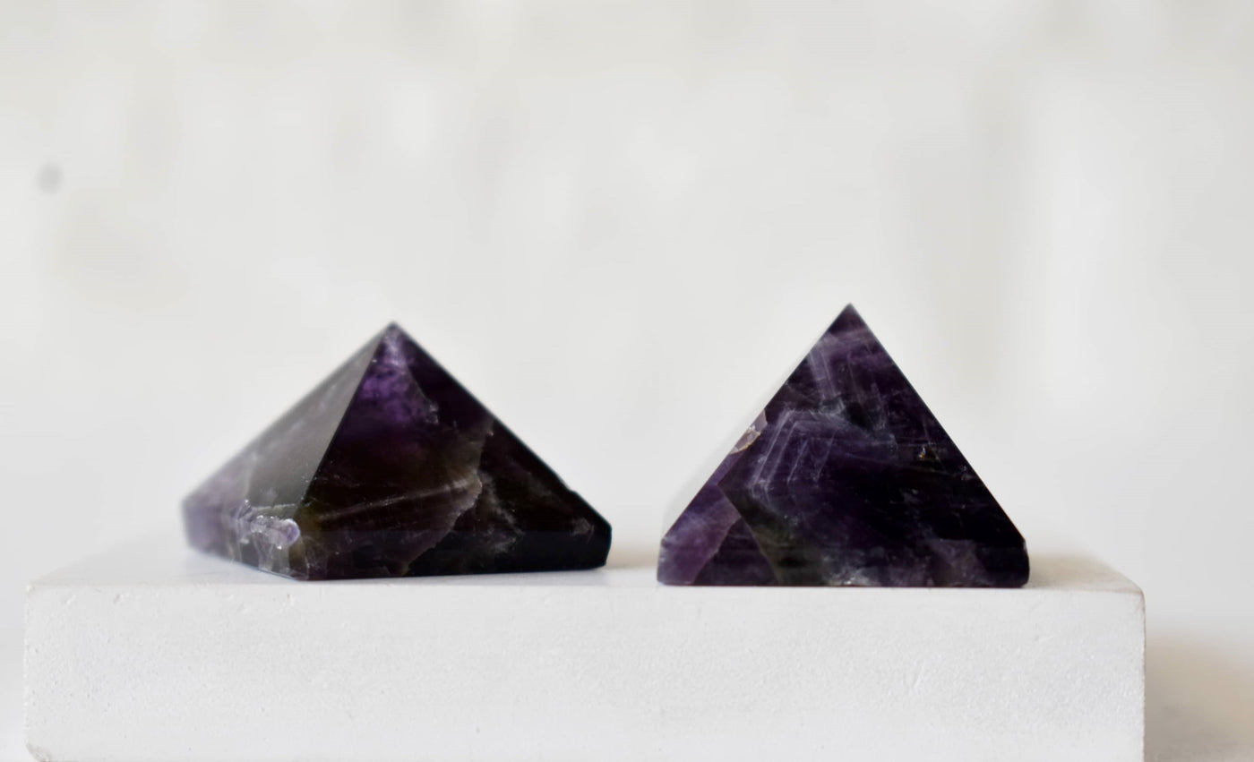 Amethyst Pyramids For Encourage and Clarity