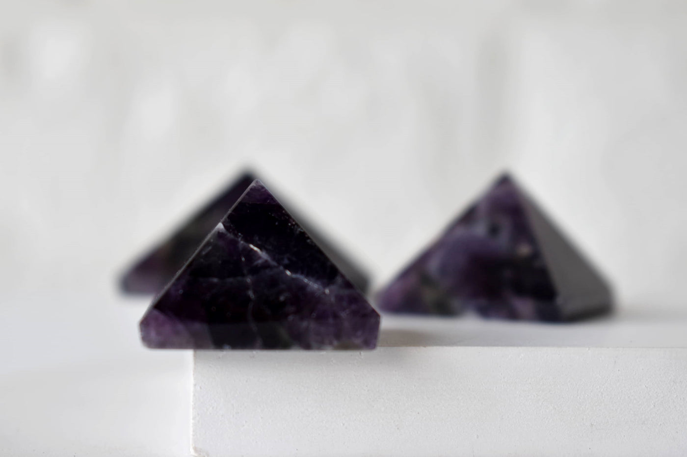 Amethyst Pyramids For Encourage and Clarity