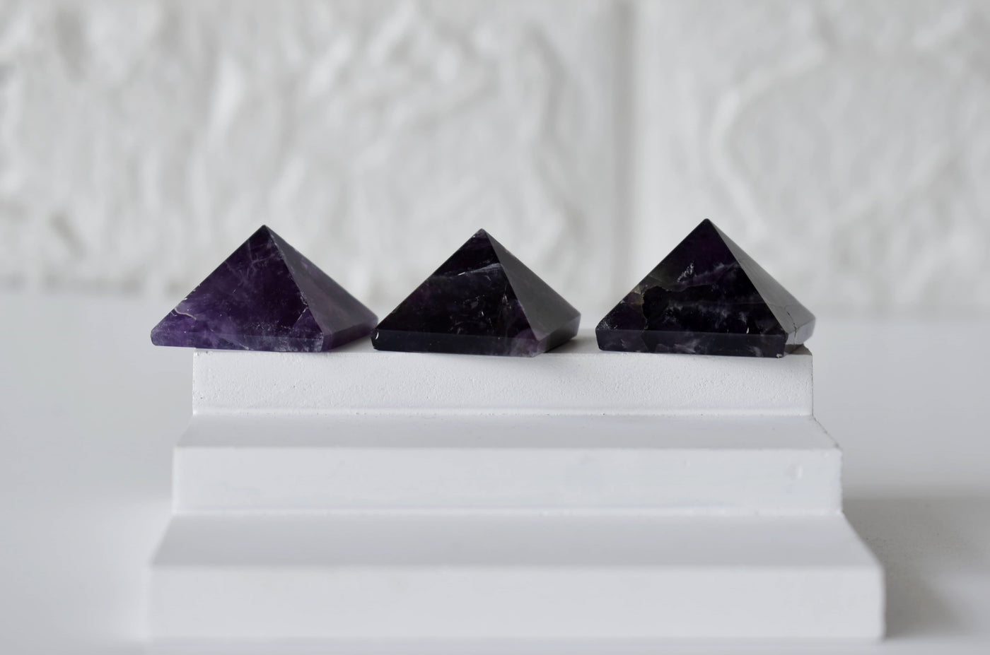 Amethyst Pyramids For Encourage and Clarity