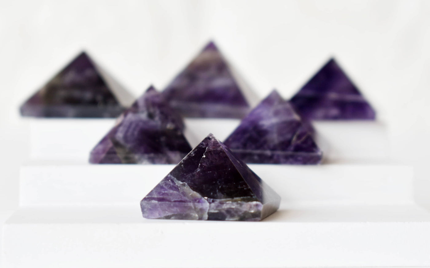 Amethyst Pyramids For Encourage and Clarity