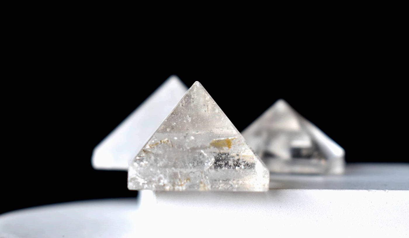 Crystal Quartz Pyramids (Balances Energy and Meditation)