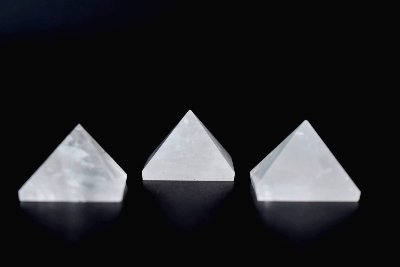 Crystal Quartz Pyramids (Balances Energy and Meditation)