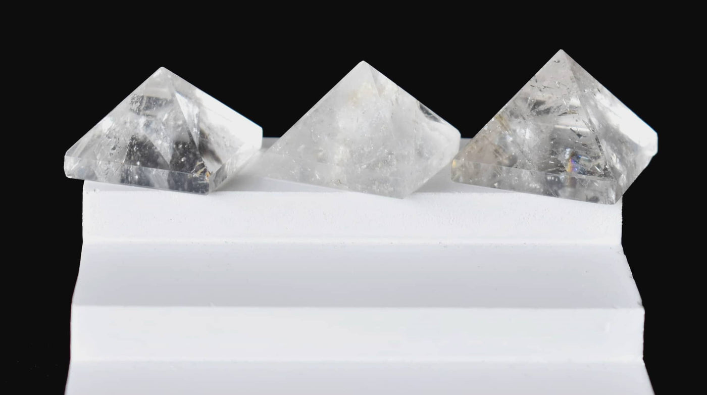 Crystal Quartz Pyramids (Balances Energy and Meditation)