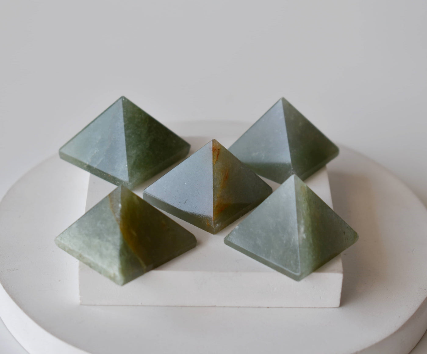 Green Aventurine Pyramids (Guiding and Inner Harmony)