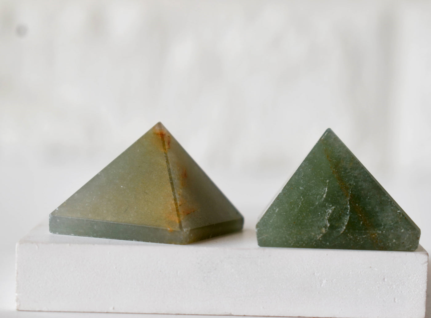 Green Aventurine Pyramids (Guiding and Inner Harmony)