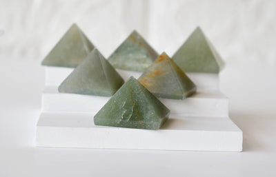 Green Aventurine Pyramids (Guiding and Inner Harmony)