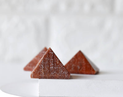 Orange Aventurine Pyramids (Optimism and Contentment)