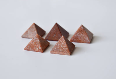 Orange Aventurine Pyramids (Optimism and Contentment)