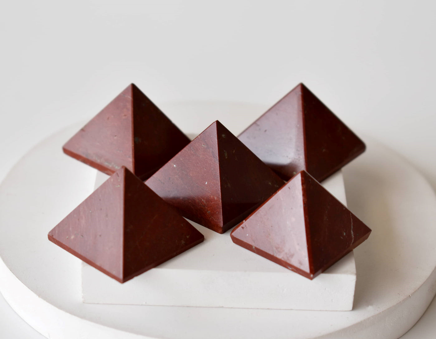 Red Jasper Pyramids (Emotional Strength and Stability)