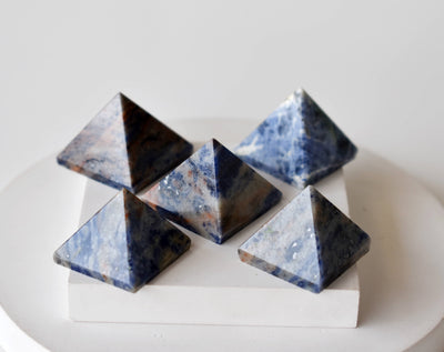 Sodalite Pyramids (Emotional Balance and Self-Trust)