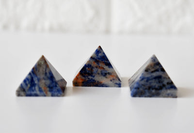 Sodalite Pyramids (Emotional Balance and Self-Trust)