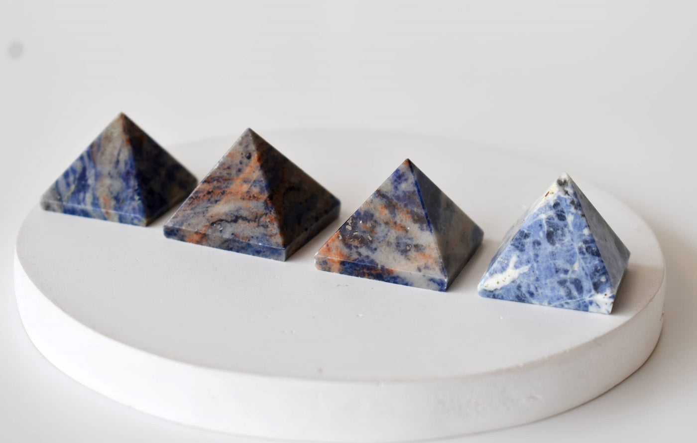 Sodalite Pyramids (Emotional Balance and Self-Trust)