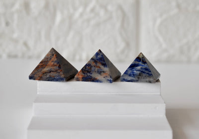 Sodalite Pyramids (Emotional Balance and Self-Trust)