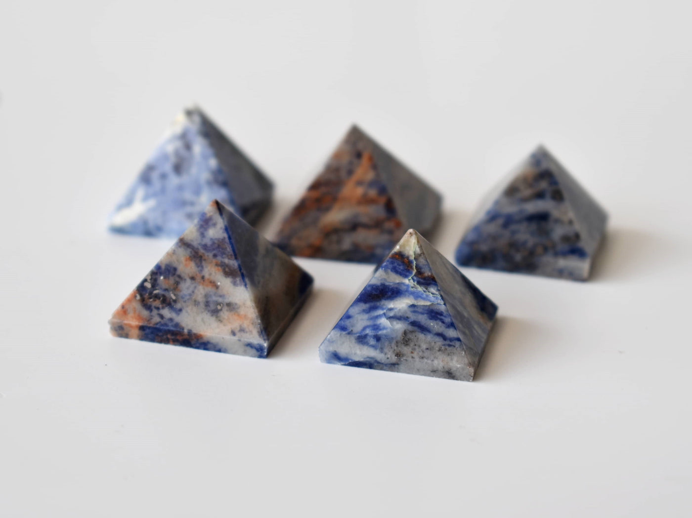 Sodalite Pyramids (Emotional Balance and Self-Trust)