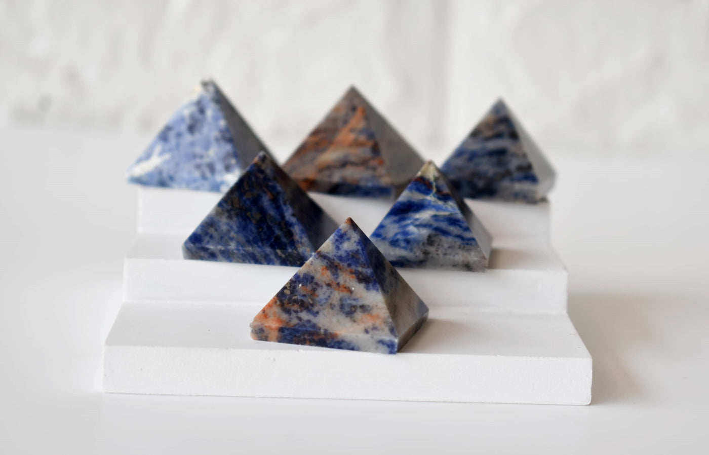 Sodalite Pyramids (Emotional Balance and Self-Trust)