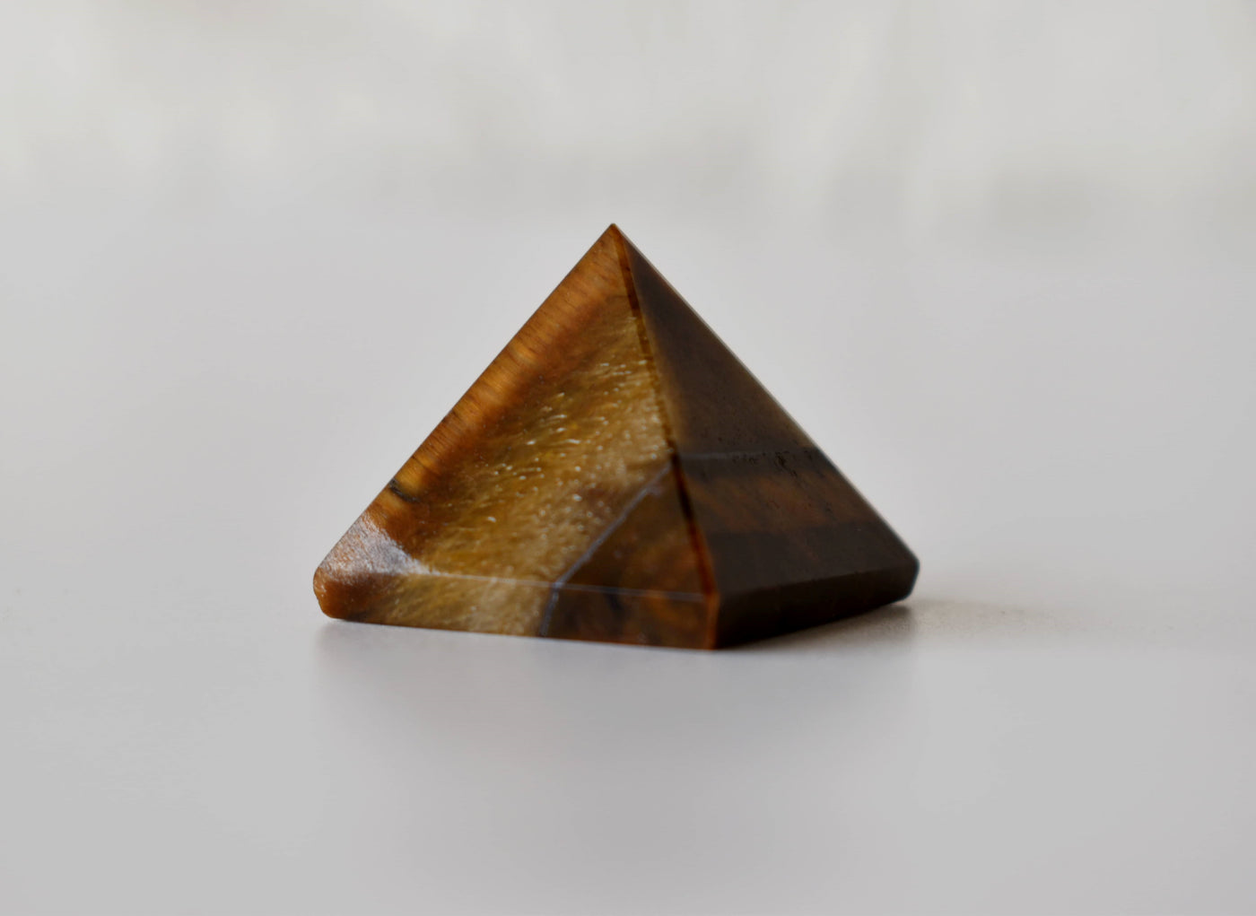 Tiger Eye Pyramids (Integrity and Strength)