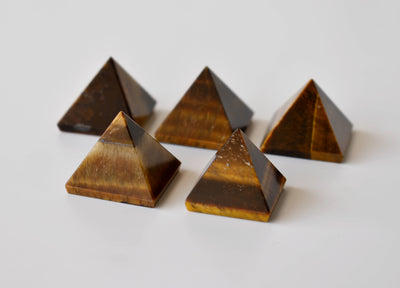 Tiger Eye Pyramids (Integrity and Strength)