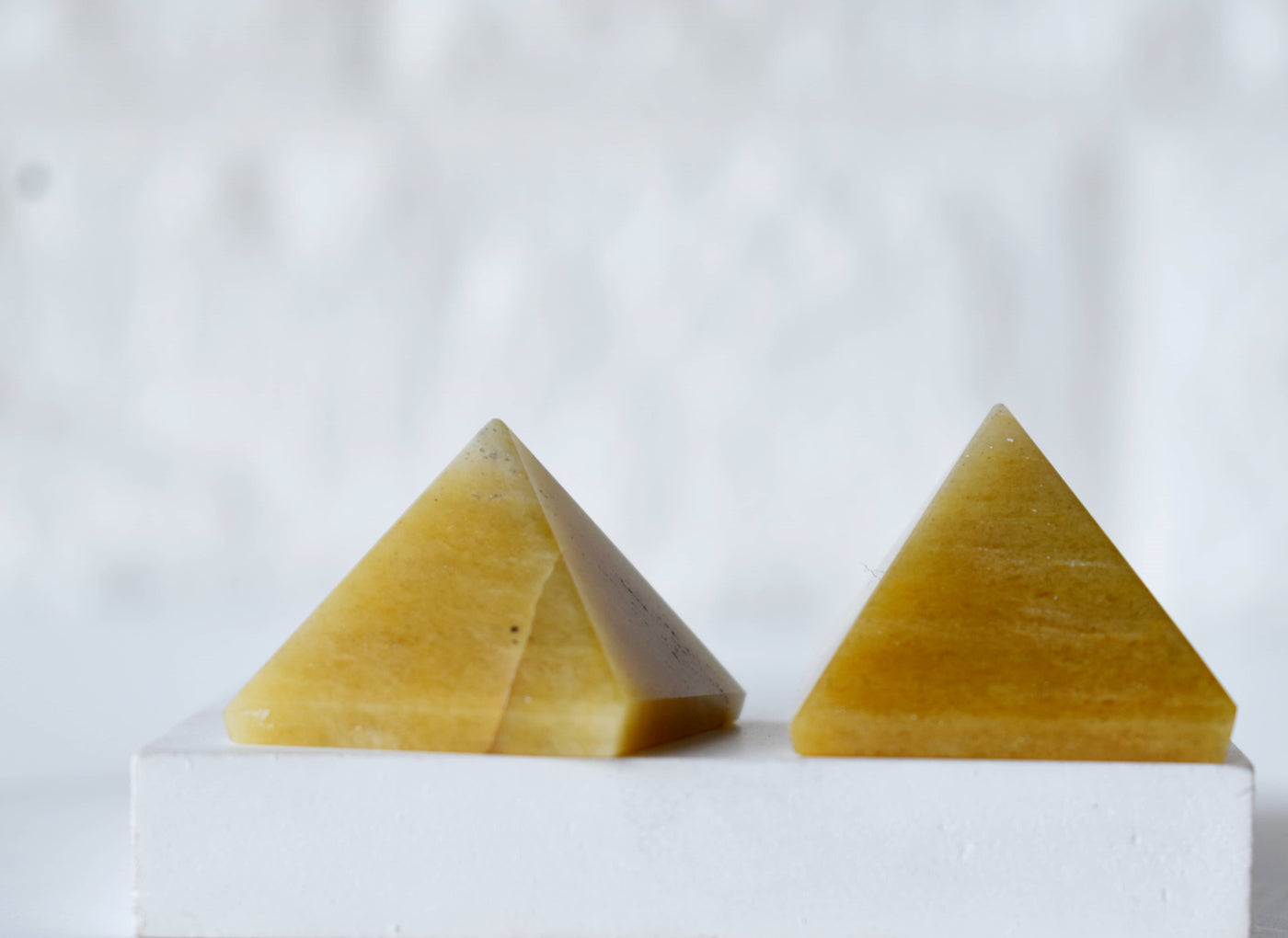 Yellow Aventurine Pyramids (Power and Weight Control)