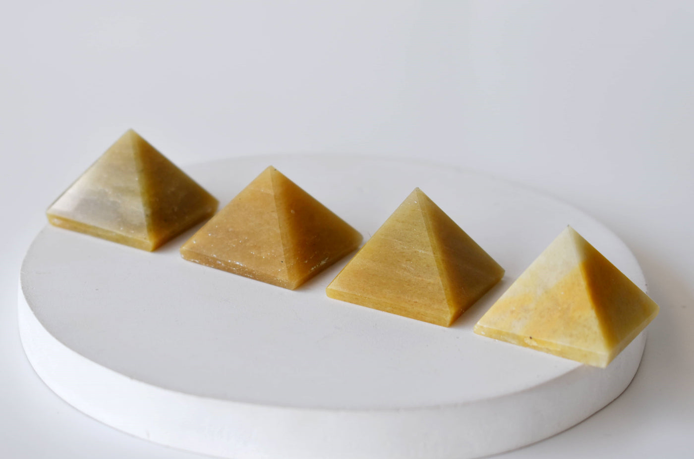 Yellow Aventurine Pyramids (Power and Weight Control)