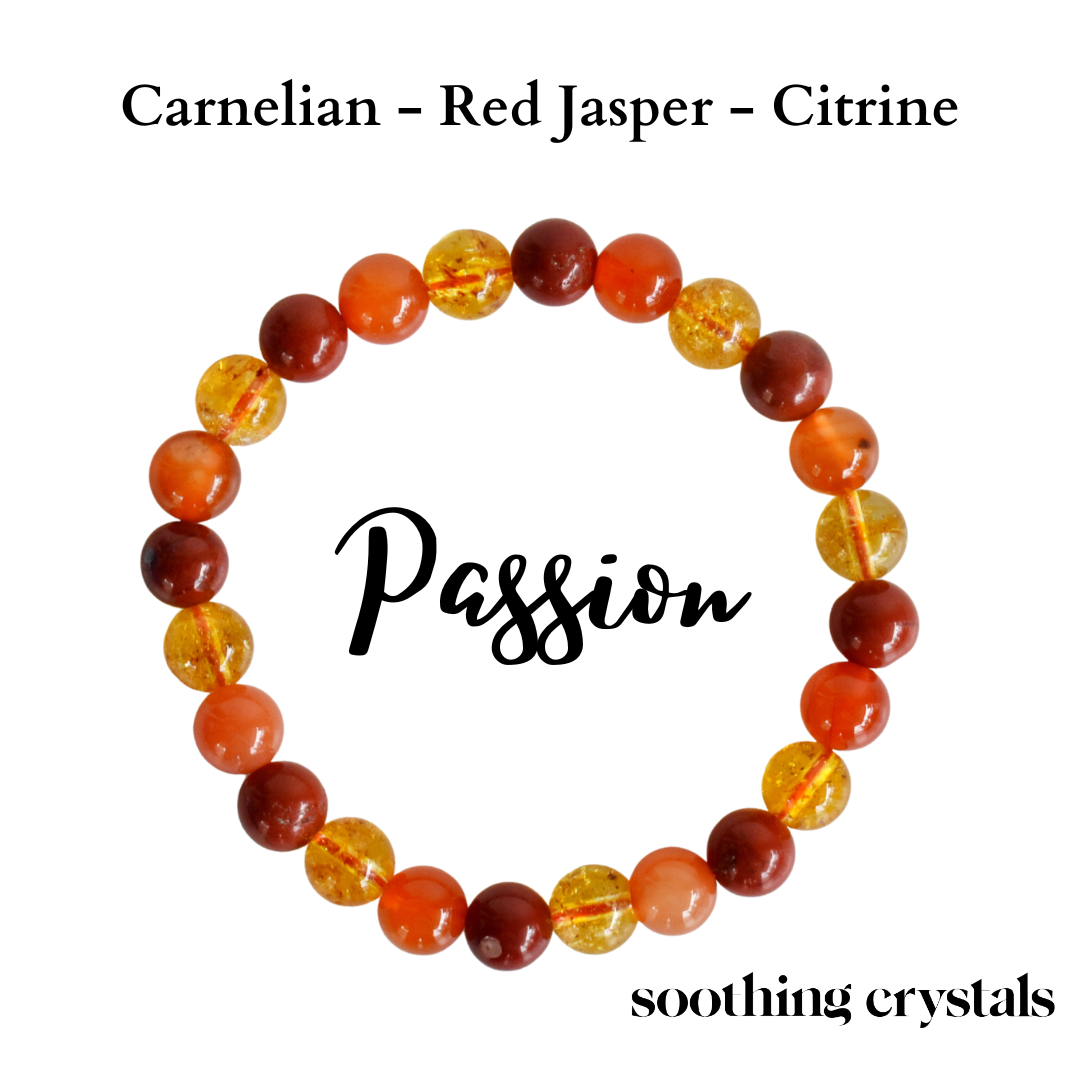 Enhances PASSION Crystal Bracelet (Joy, Creativity, Confidence)