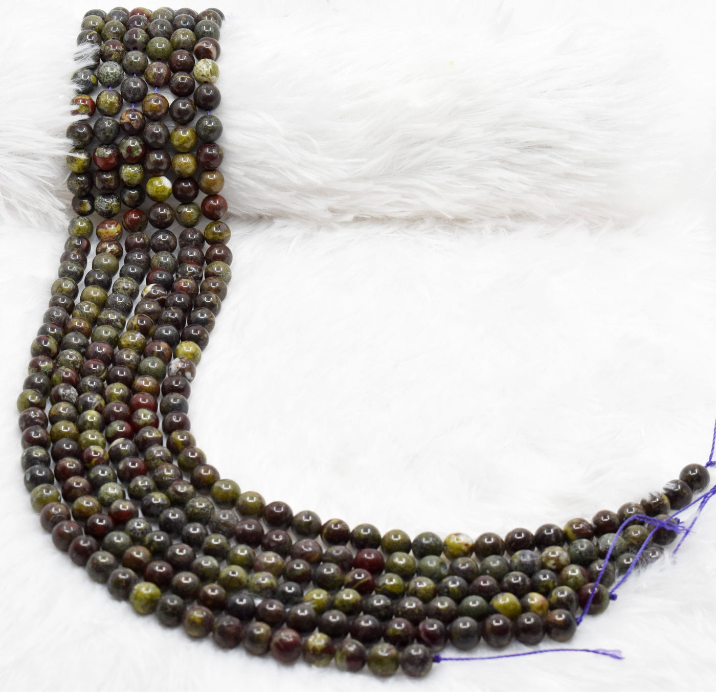 African Bloodstone Beads, Natural Round Crystal Beads 4mm to 10mm