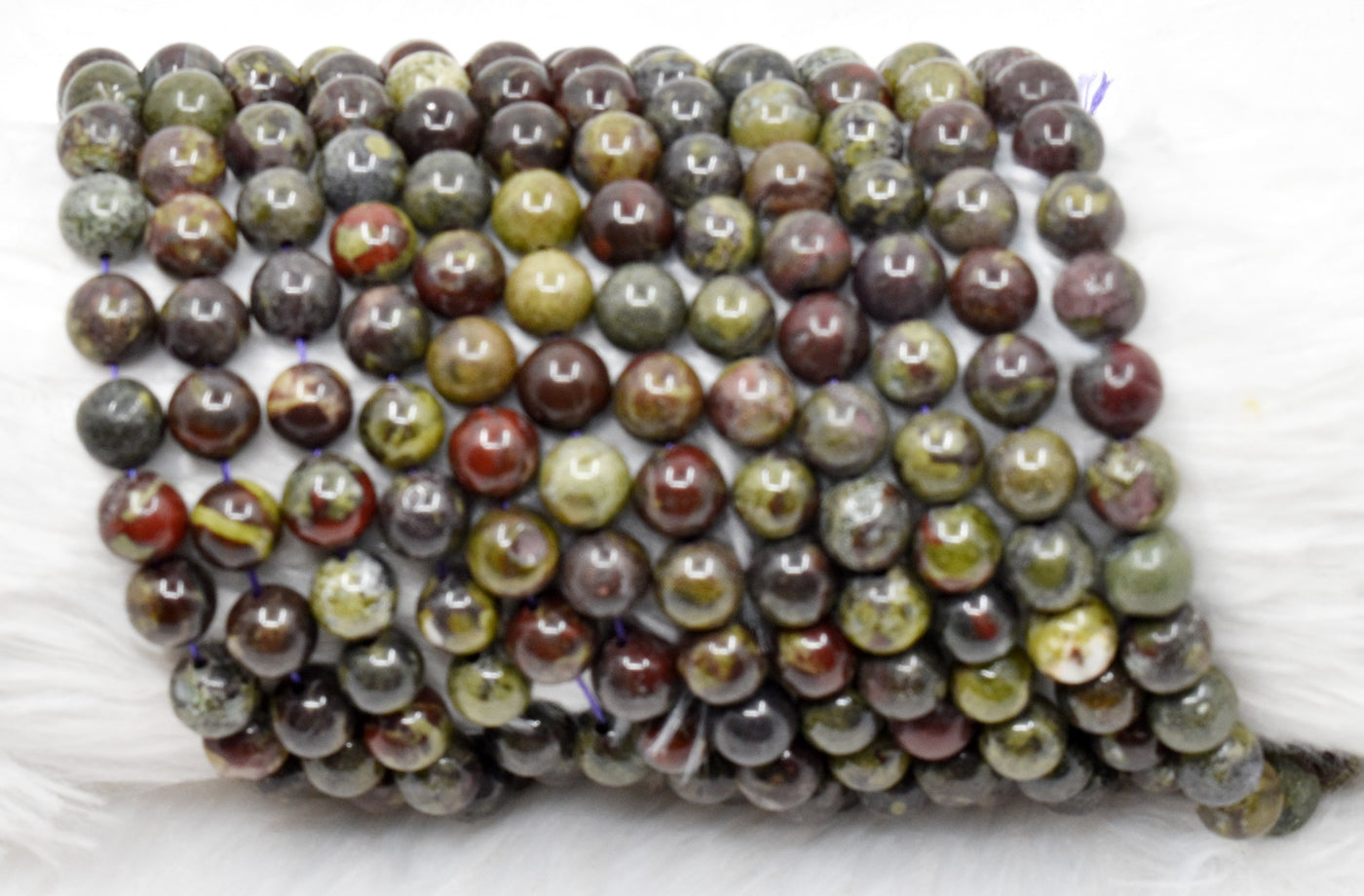 African Bloodstone Beads, Natural Round Crystal Beads 4mm to 10mm