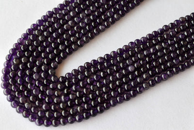 Amethyst Beads, Natural Round Crystal Beads 4mm to 12mm