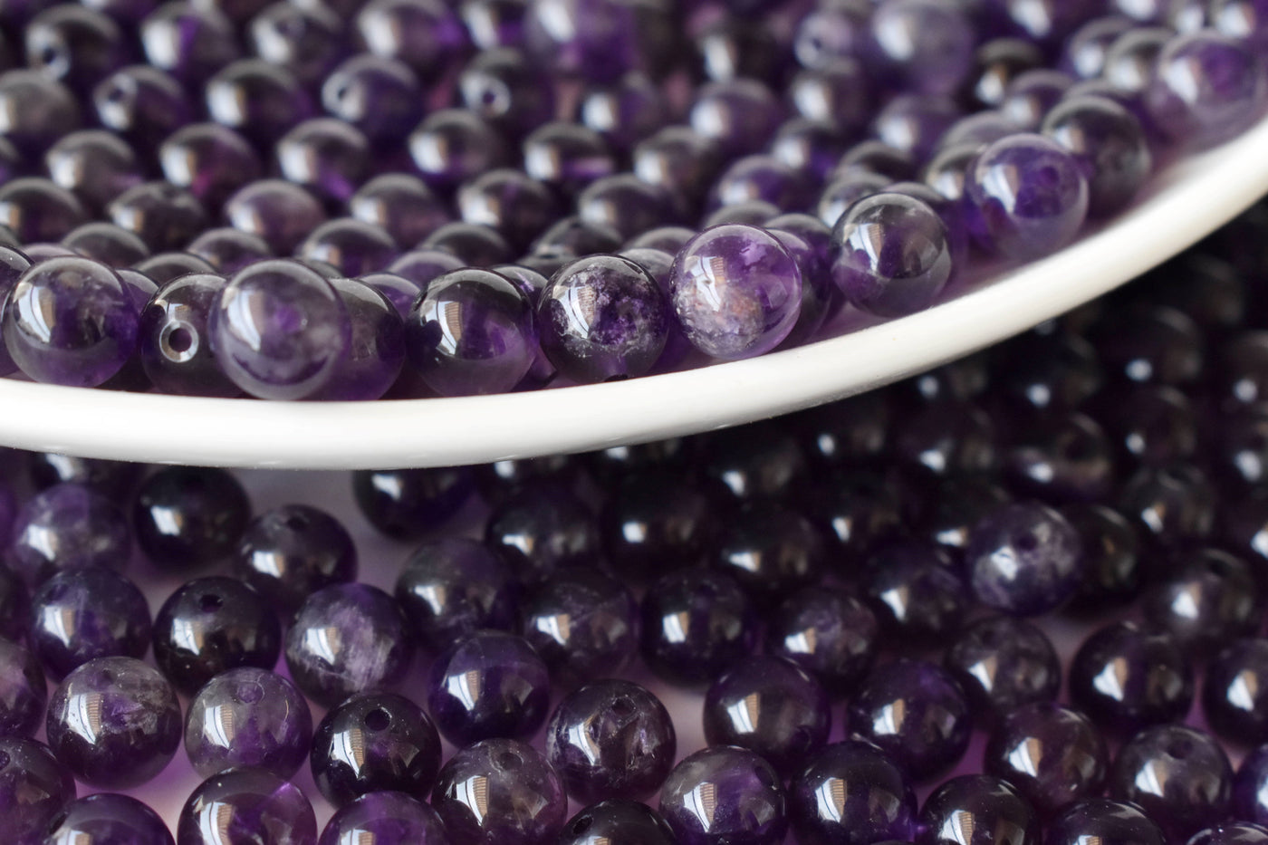 Amethyst Beads, Natural Round Crystal Beads 4mm to 12mm