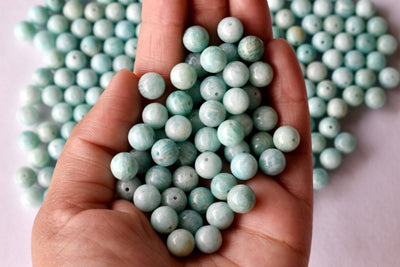 Amazonite Beads, Natural Crystal Round Beads 4mm to 10mm