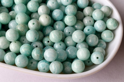 Amazonite Beads, Natural Crystal Round Beads 4mm to 10mm