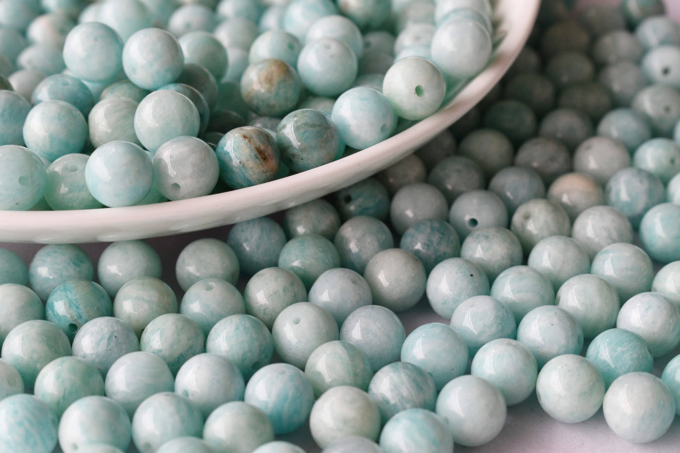 Amazonite Beads, Natural Crystal Round Beads 4mm to 10mm