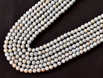 Angelite Beads, Natural Crystal Round Beads 4mm to 10mm