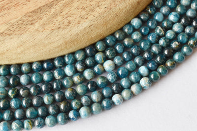 Apatite Beads, Natural Crystal Round Beads 6mm to 8mm