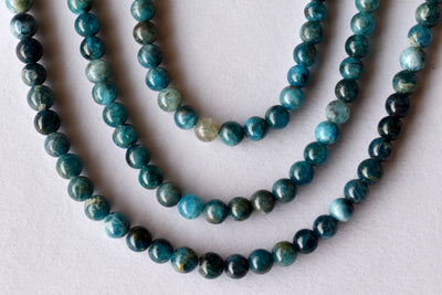 Apatite Beads, Natural Crystal Round Beads 6mm to 8mm