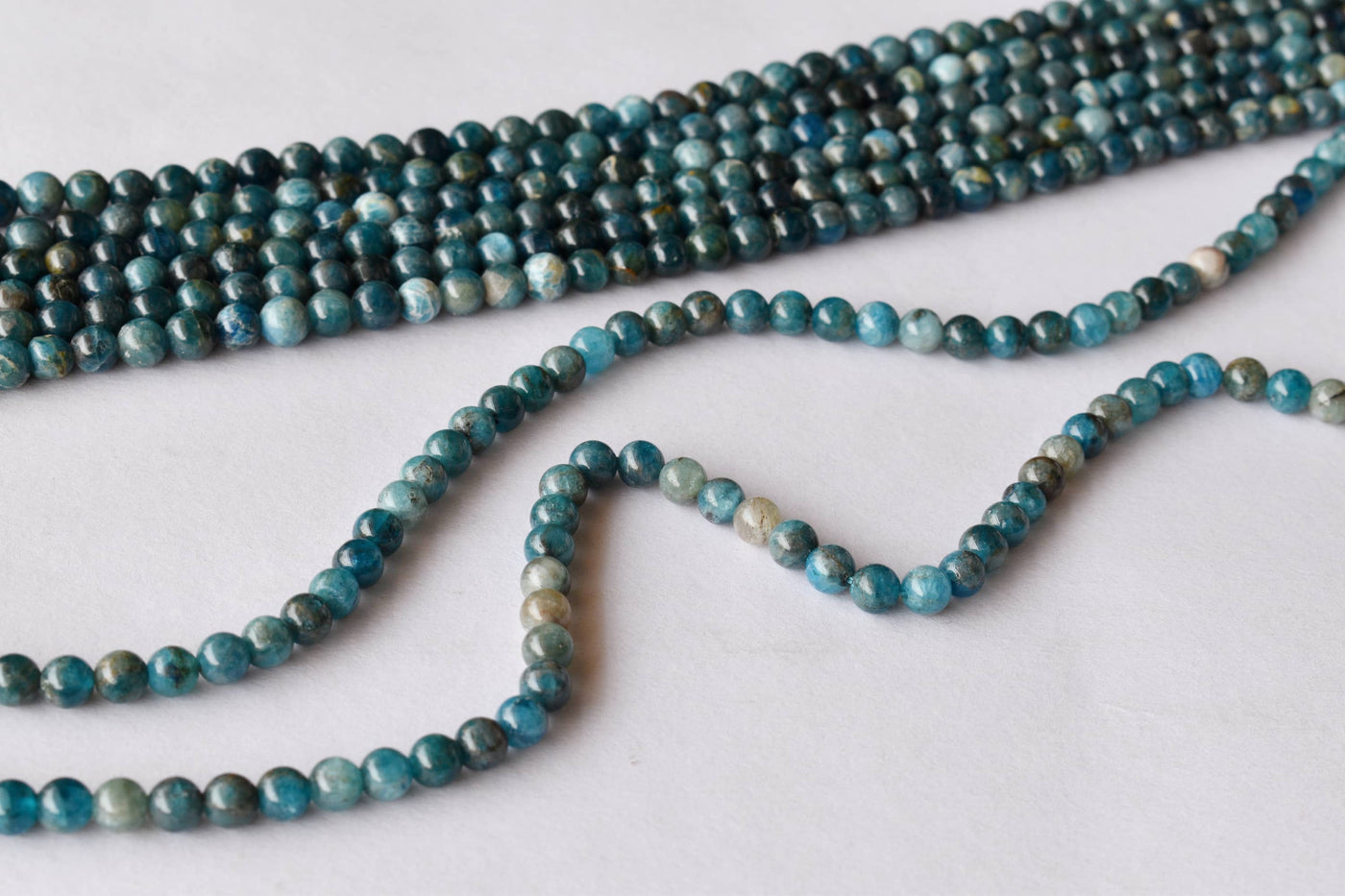 Apatite Beads, Natural Crystal Round Beads 6mm to 8mm