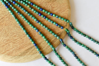 Azurite Malachite Beads, Natural Crystal Round Beads 4mm to 12mm