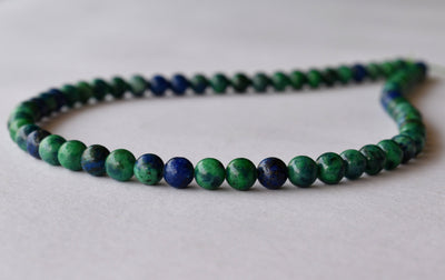 Azurite Malachite Beads, Natural Crystal Round Beads 4mm to 12mm