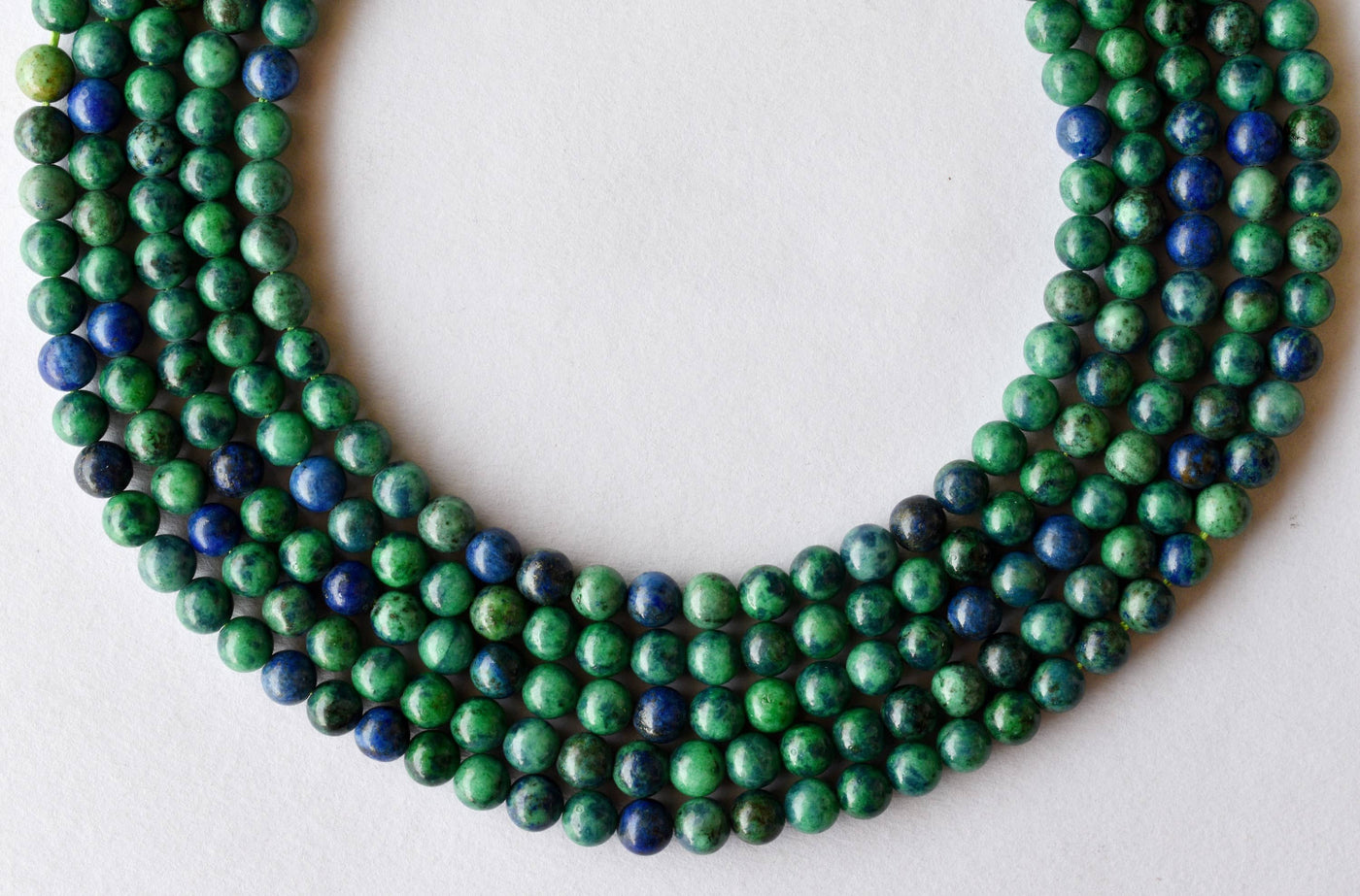 Azurite Malachite Beads, Natural Crystal Round Beads 4mm to 12mm