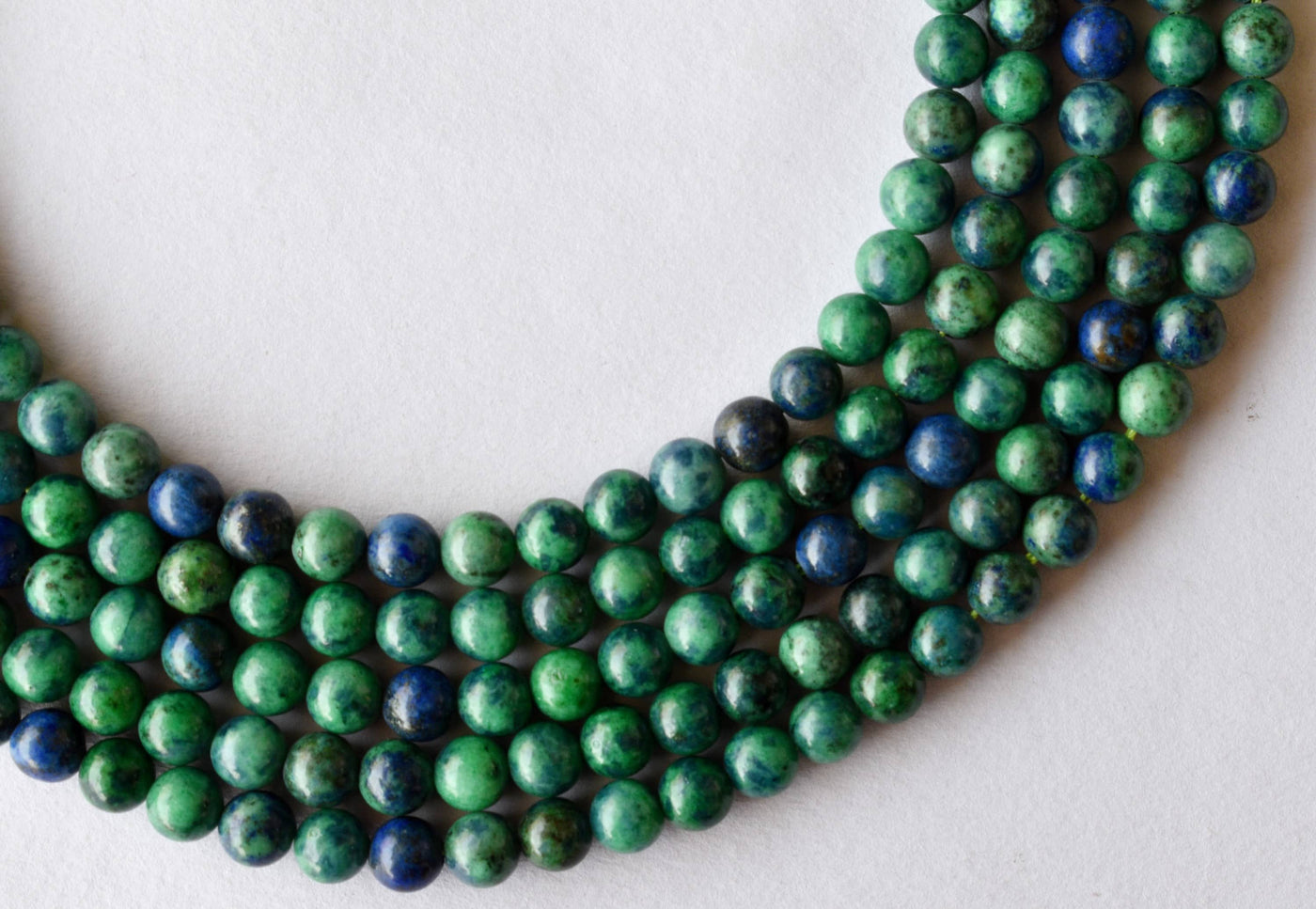 Azurite Malachite Beads, Natural Crystal Round Beads 4mm to 12mm