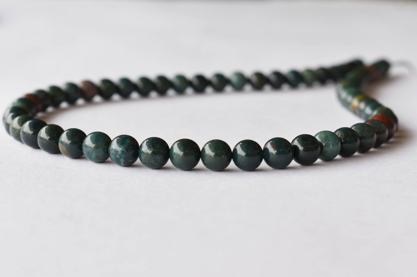 Bloodstone Beads, Natural Round Crystal Beads 4mm to 12mm