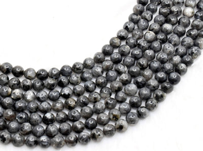 Black Labradorite  Beads, Natural Round Crystal Beads 4mm to 12mm