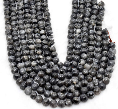 Black Labradorite  Beads, Natural Round Crystal Beads 4mm to 12mm