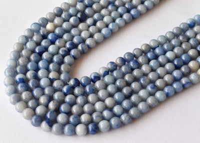 Blue Aventurine Beads, Natural Round Crystal Beads 4mm to 12mm