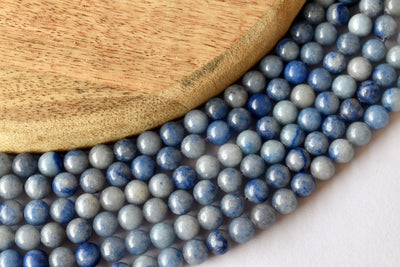 Blue Aventurine Beads, Natural Round Crystal Beads 4mm to 12mm