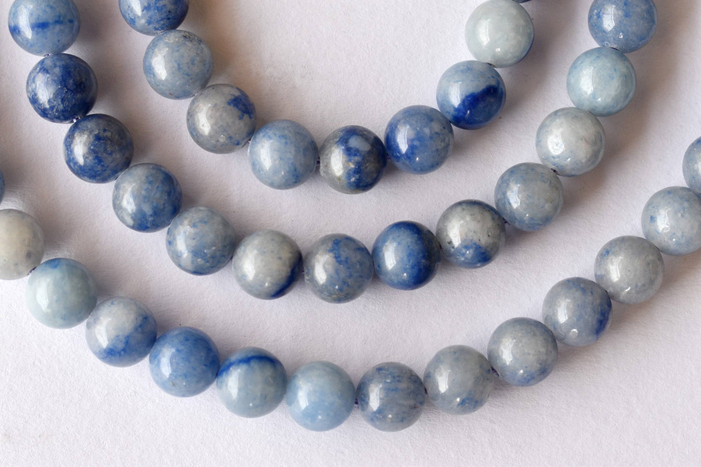 Blue Aventurine Beads, Natural Round Crystal Beads 4mm to 12mm